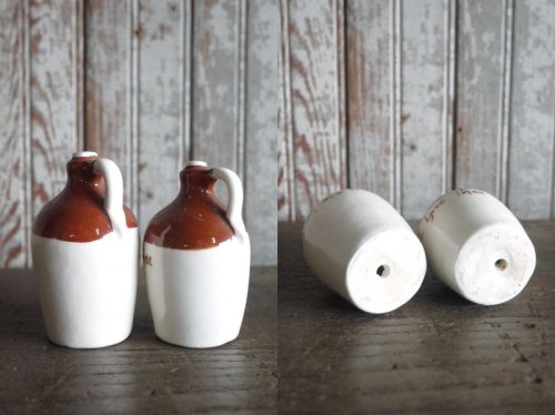 他の写真3: アンティーク　ボトルデザイン　陶器製ソルト&ペッパー