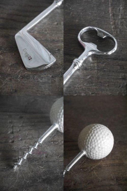 他の写真3: アンティーク　ゴルフデザイン　ボトルオープナー＆コークスクリュー