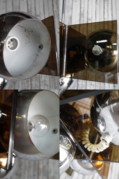 他の写真2: アンティーク　アクリル×メタルシェード　５灯吊り下げランプ 