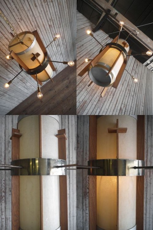 他の写真1: アンティーク　　チャーチ　7灯吊り下げランプ 