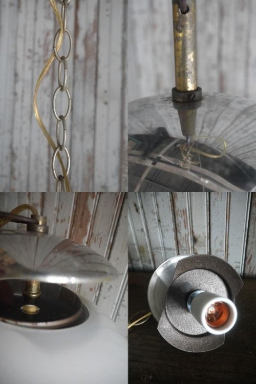 他の写真3: アンティーク　ミルクガラス　吊り下げランプ