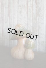 アンティーク　マッシュルームデザイン　セラミックオブジェ