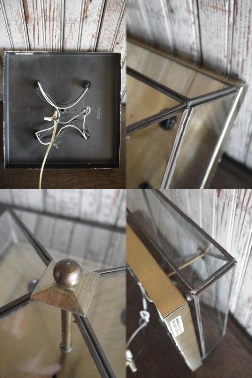 他の写真3: ビンテージ　多面体ガラス　天井取り付けランプ