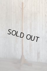 アンティーク　ウッド　コートハンガーラック