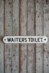 アンティーク　WAITER`S　TOILET　サインプレート