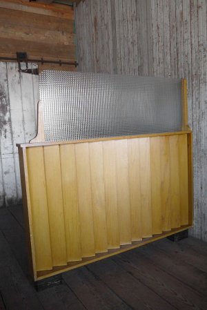 画像1: アンティーク 　ガラス付き　パーテーション 