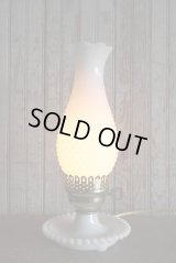 アンティーク　ミルクガラスシェード　テーブルランプ