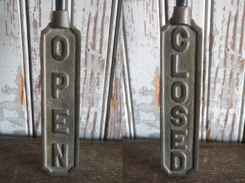 他の写真2: アンティーク　　OPEN・CLOSED　ブラスプレート