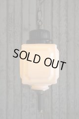 アンティーク　ミルクガラス　吊り下げランプ