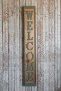 アンティーク　WELCOME　ウッドサイン