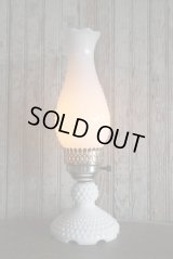 アンティーク　ミルクガラスシェード　テーブルランプ