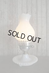 アンティーク　ミルクガラスシェード　テーブルランプ