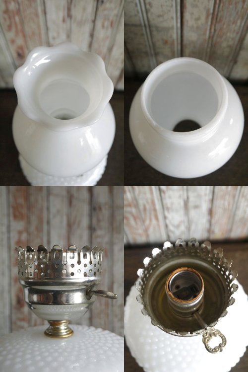 他の写真2: アンティーク　ミルクガラスシェード　テーブルランプ