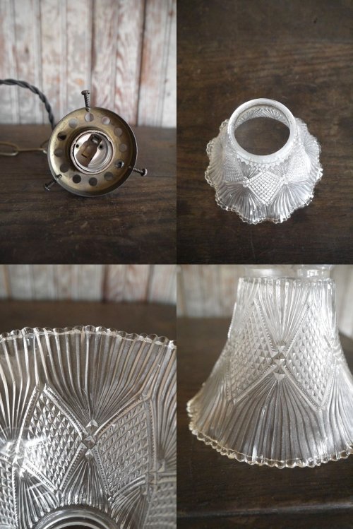 他の写真3: アンティーク　クリアガラス　吊り下げランプ 