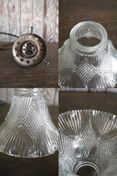 他の写真3: アンティーク　クリアガラス　吊り下げランプ 