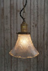 アンティーク　クリアガラス　吊り下げランプ 