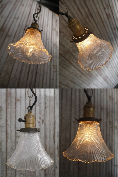 他の写真1: アンティーク　クリアガラス　吊り下げランプ 