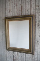 アンティーク　ウッドフレーム　ウォールミラー　