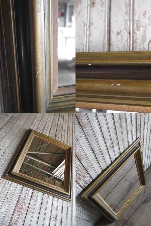 他の写真2: アンティーク　ウッドフレーム　ウォールミラー　