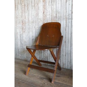 画像: アンティーク　AMERICAN SEATING COMPANY　ウッドフォールディングチェア