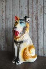画像: アンティーク　ドッグモチーフ　貯金箱