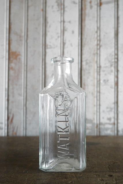 画像1: アンティーク　WATKINS　ガラス瓶