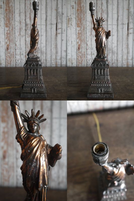 アンティーク ランプ女神像 大型 90センチ-