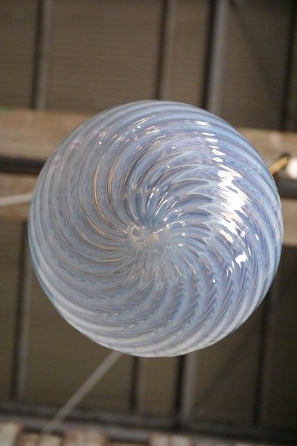 画像: アンティーク　オパールセントガラス　吊り下げランプ