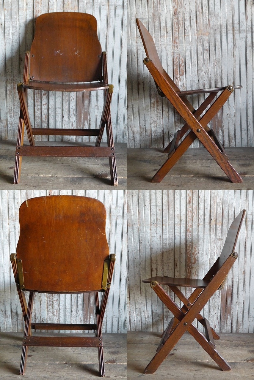 画像: アンティーク　AMERICAN SEATING COMPANY　ウッドフォールディングチェア