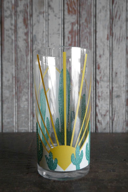 画像1: ビンテージ　サボテンデザイン　カップ　（観賞用）