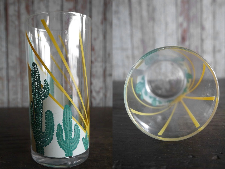画像: ビンテージ　サボテンデザイン　カップ　（観賞用）