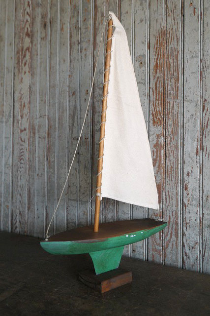 画像1: アンティーク　Sailboat　オブジェ